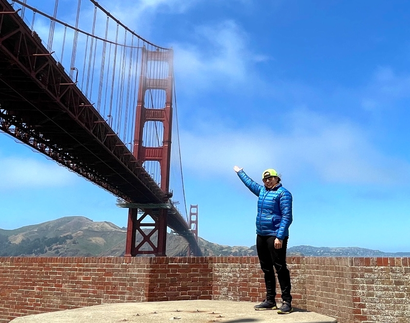 Visit the Golden Gate Bridge during your short time in San Francisco.